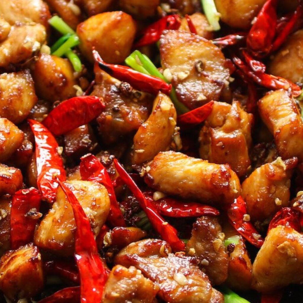 Spicy Szechuan chicken