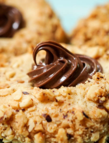 Nutella thumbprint cookies