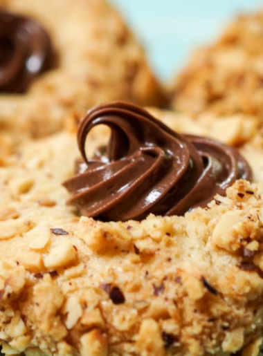 Nutella thumbprint cookies